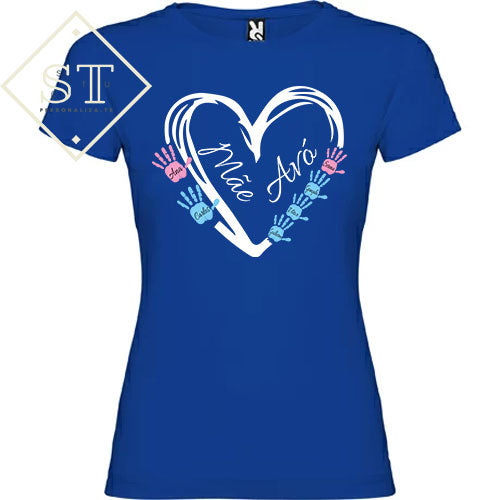 Mãe/Avó Coração com mãos - Sê-Tu